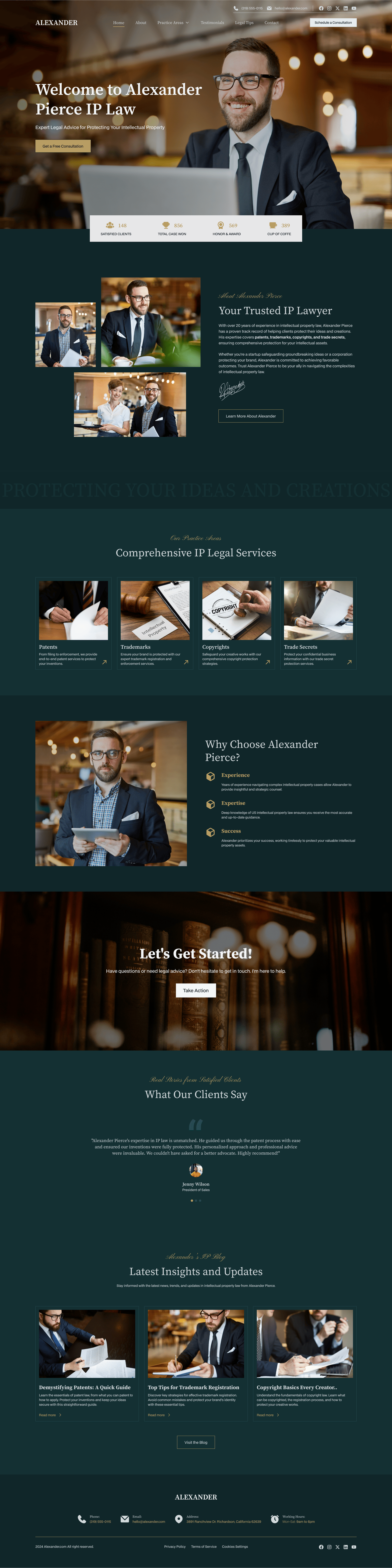 Website landing page design!